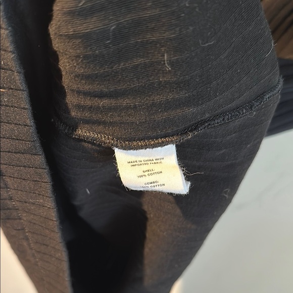 Helmut Lang Black Ribbed Short Sleeve Dress - Picture 4 of 5